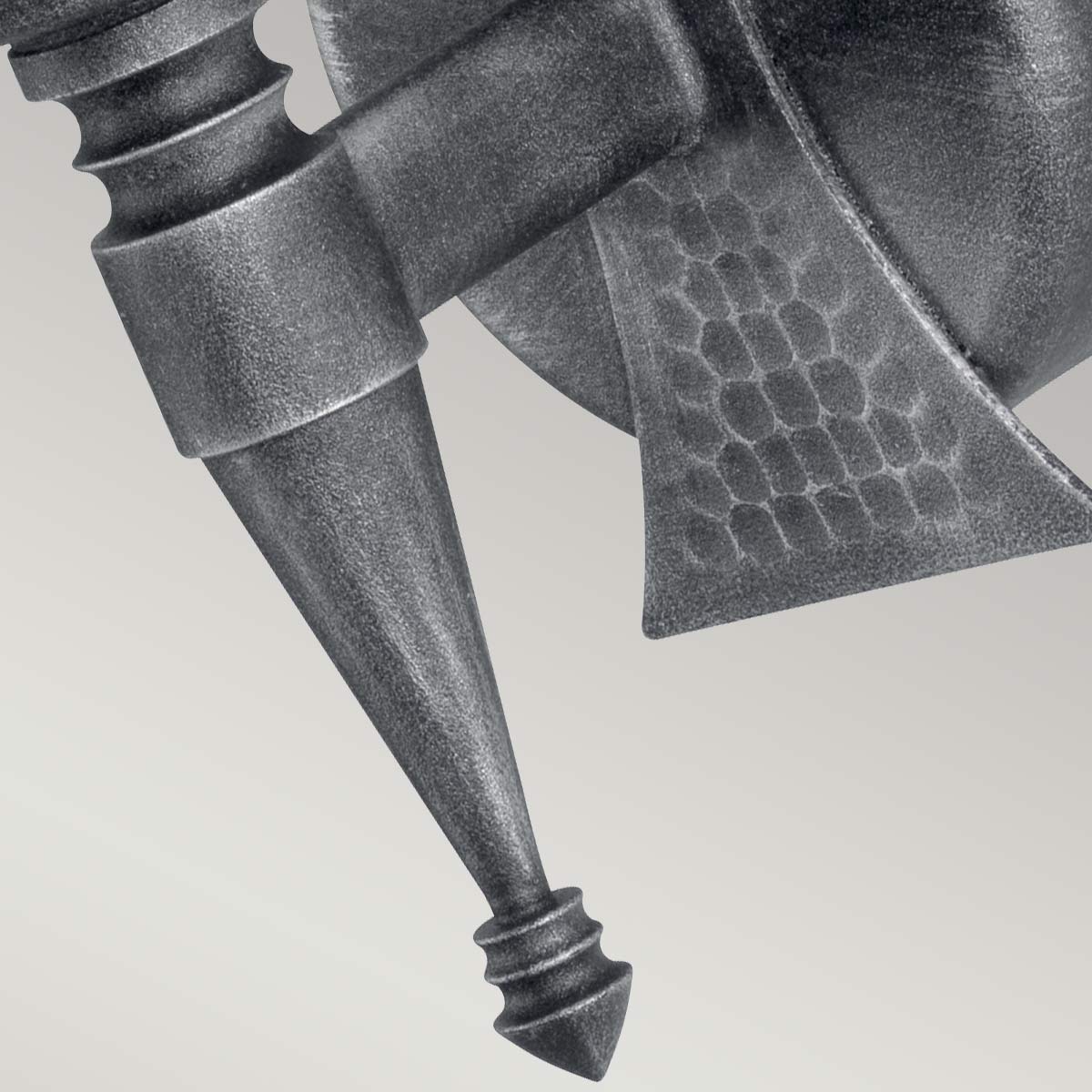 Elstead Saxon Wandleuchte Schwarz, Silber – Detailansicht 2