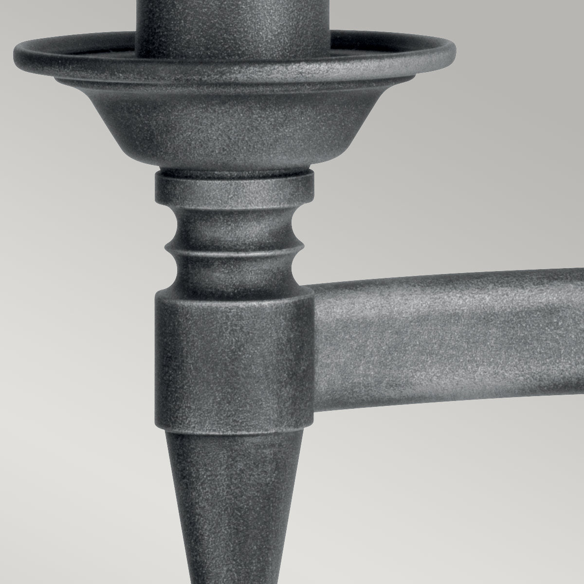 Elstead Saxon Wandleuchte Schwarz, Silber – Wohnambiente