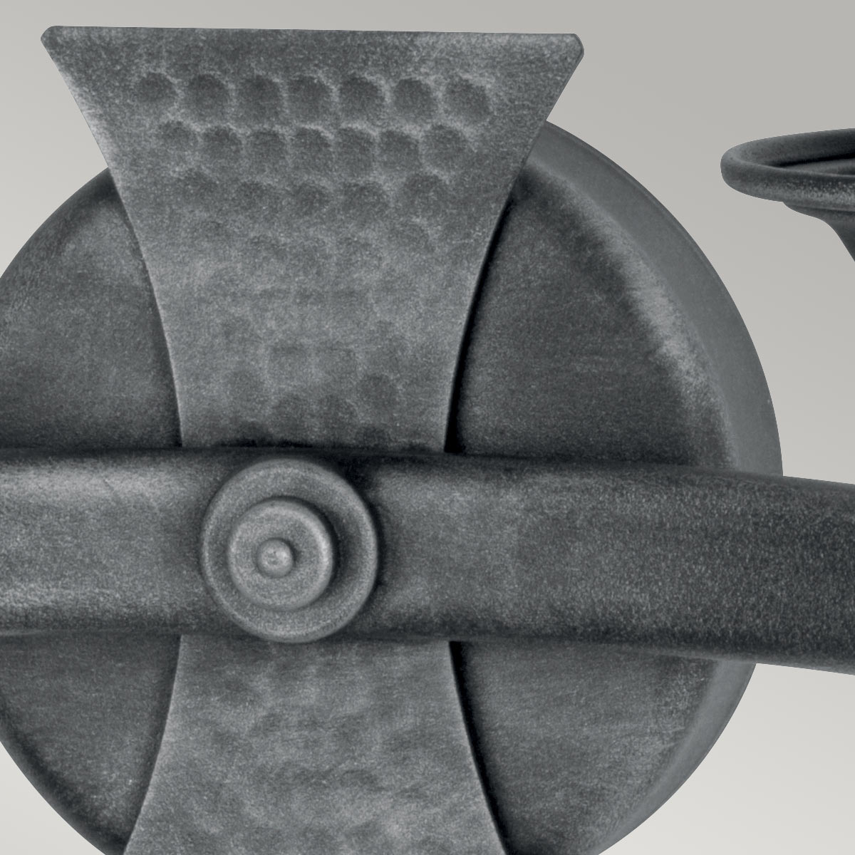 Elstead Saxon Wandleuchte Schwarz, Silber – Detailansicht