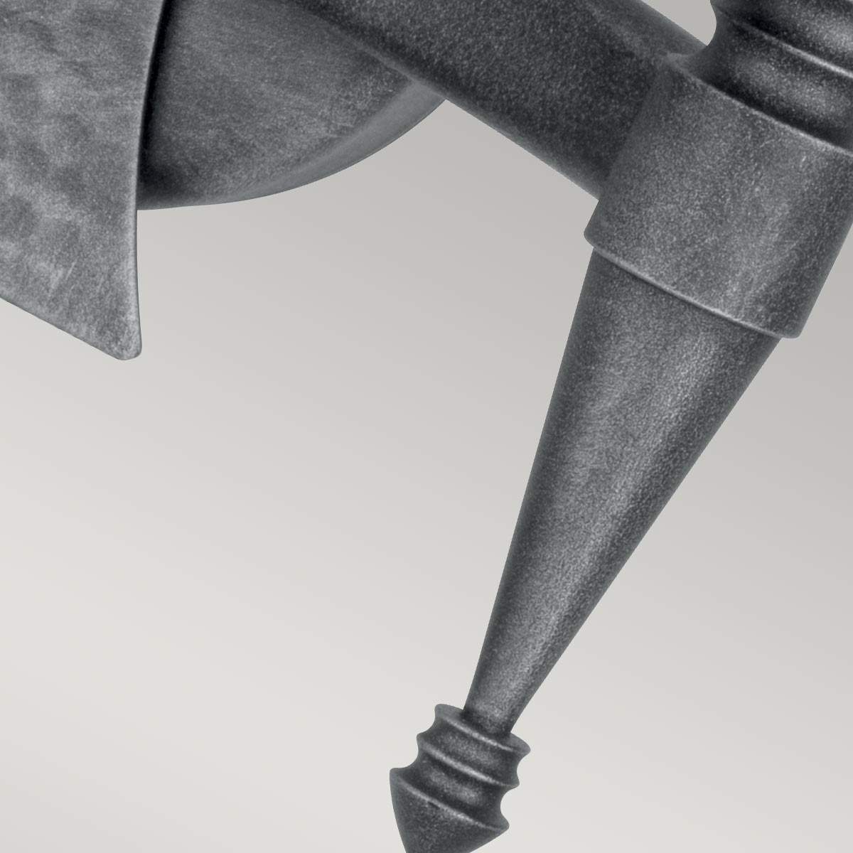 Elstead Saxon Wandleuchte Schwarz, Silber – Detailansicht 2