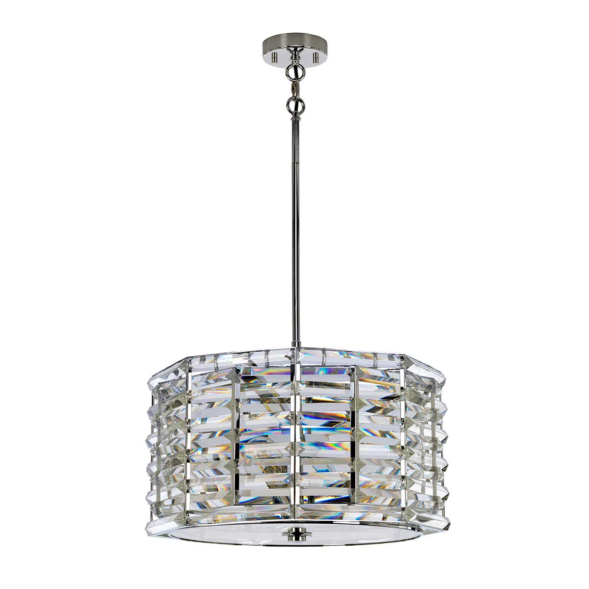 Elstead Shoal Pendelleuchte Nickel – Wohnambiente