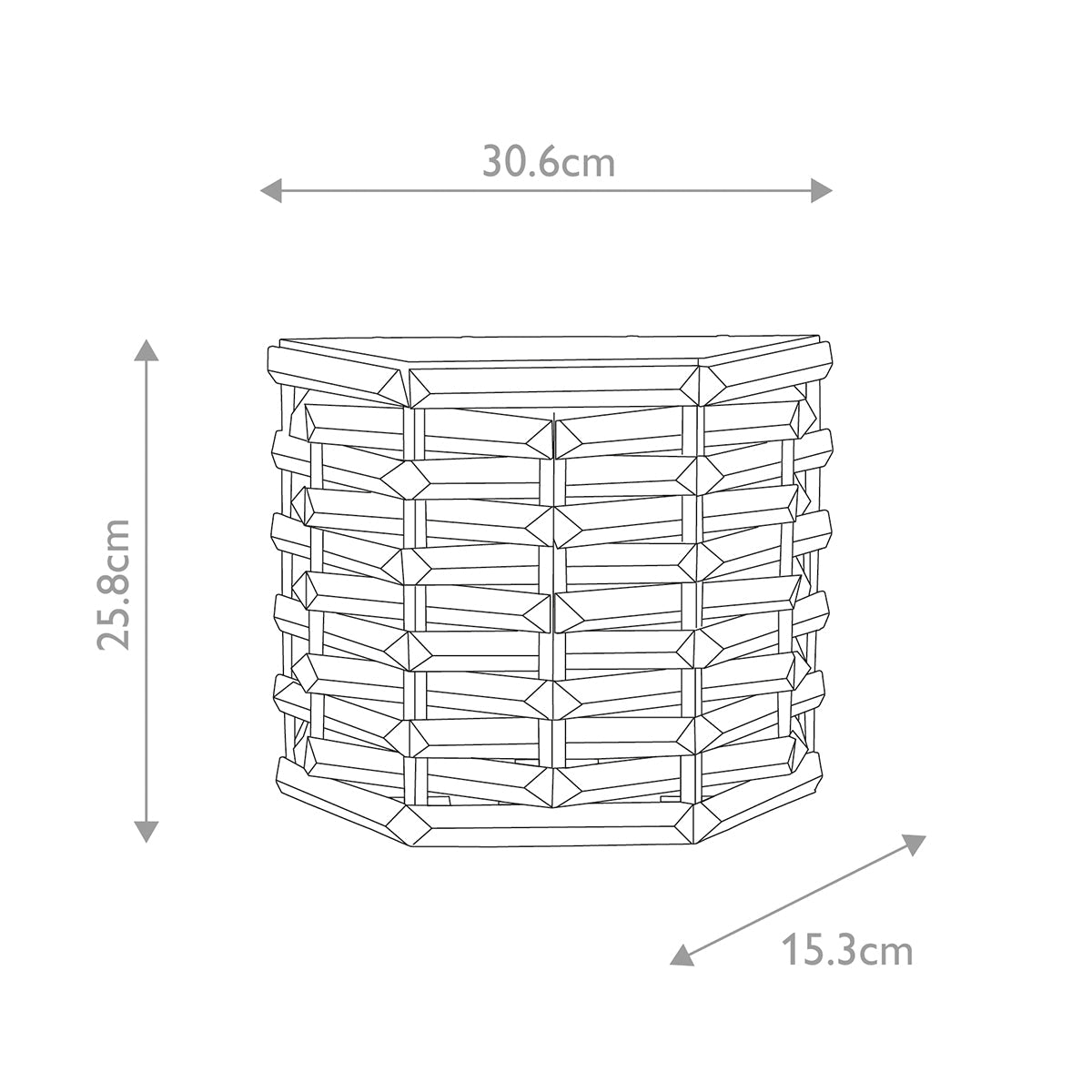 Elstead Shoal Wandleuchte Nickel – Massskizze