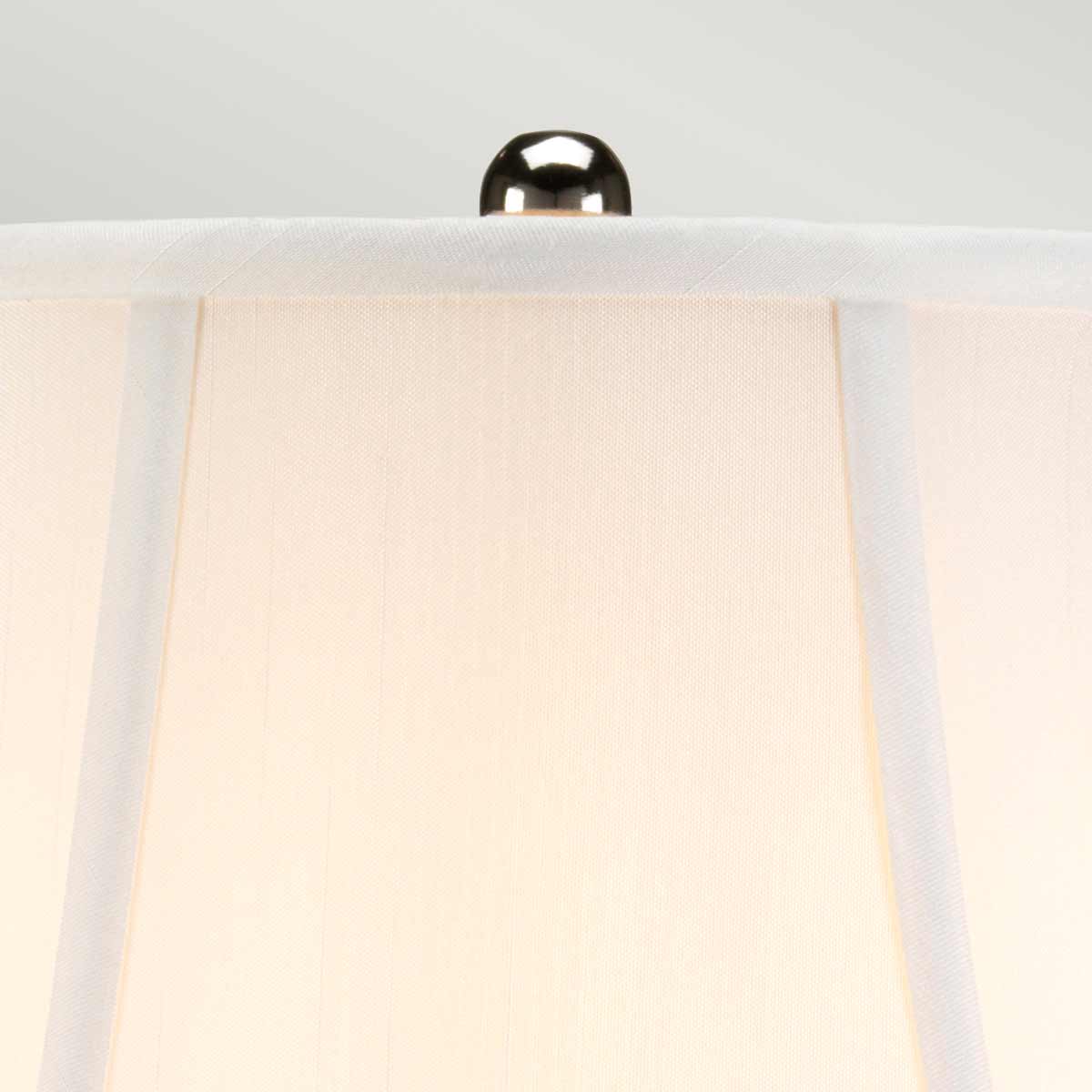 Elstead Silver Tischlampe Weiß, Silber – Wohnambiente