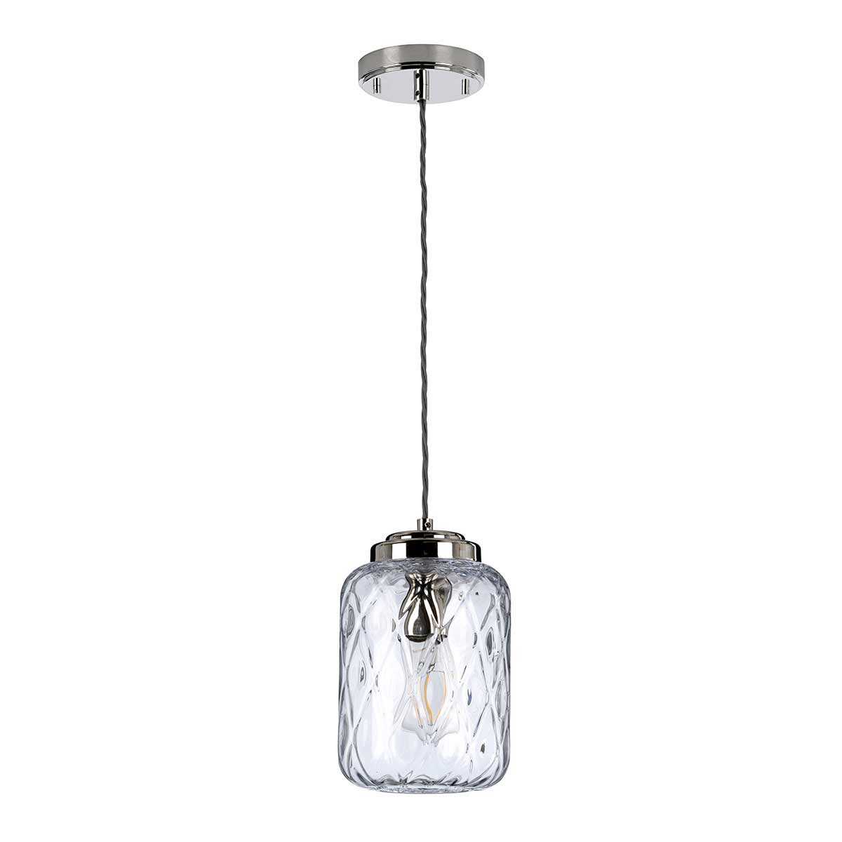 Elstead Sola Pendelleuchte Nickel – Wohnambiente
