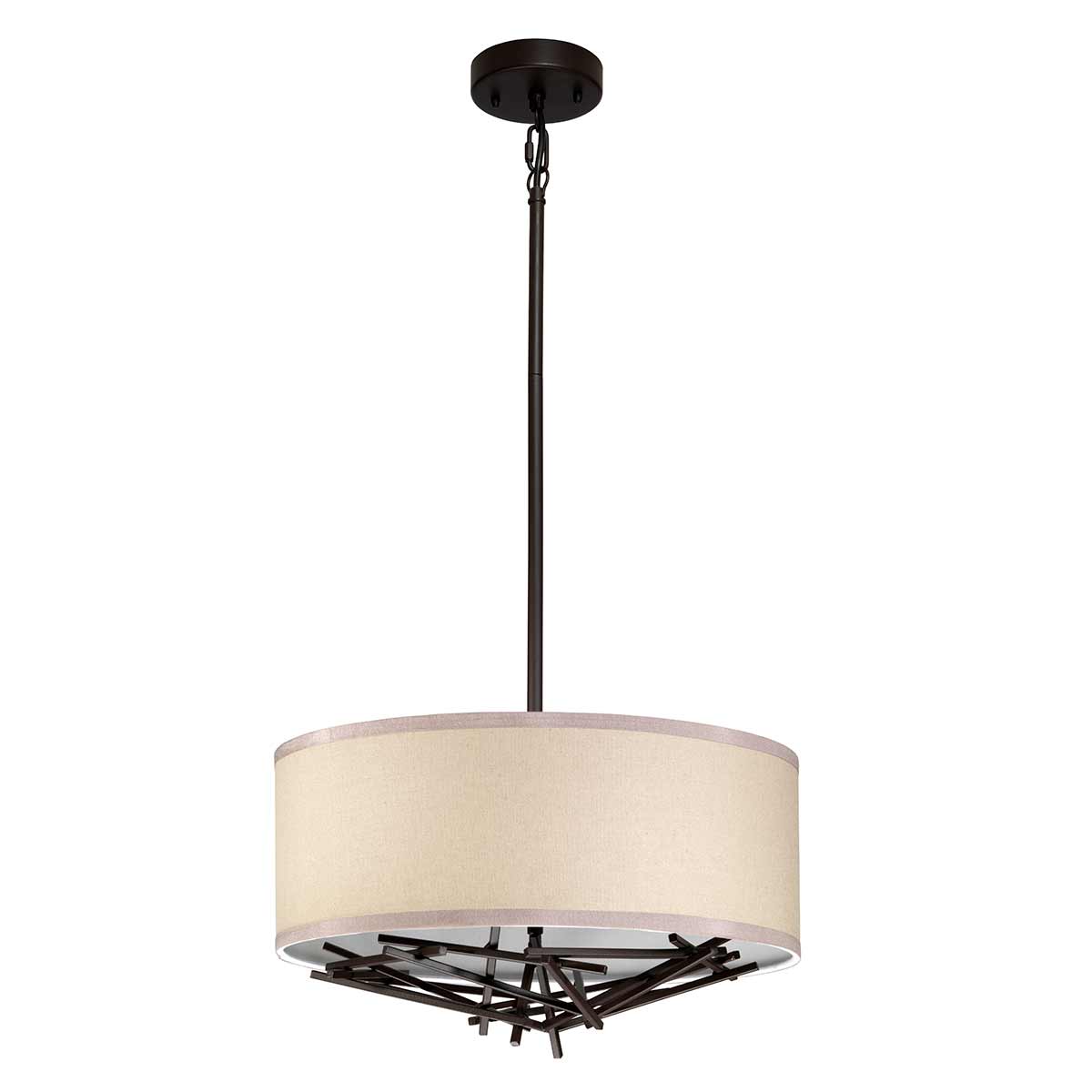Elstead Taiko Pendelleuchte Bronze – Wohnambiente