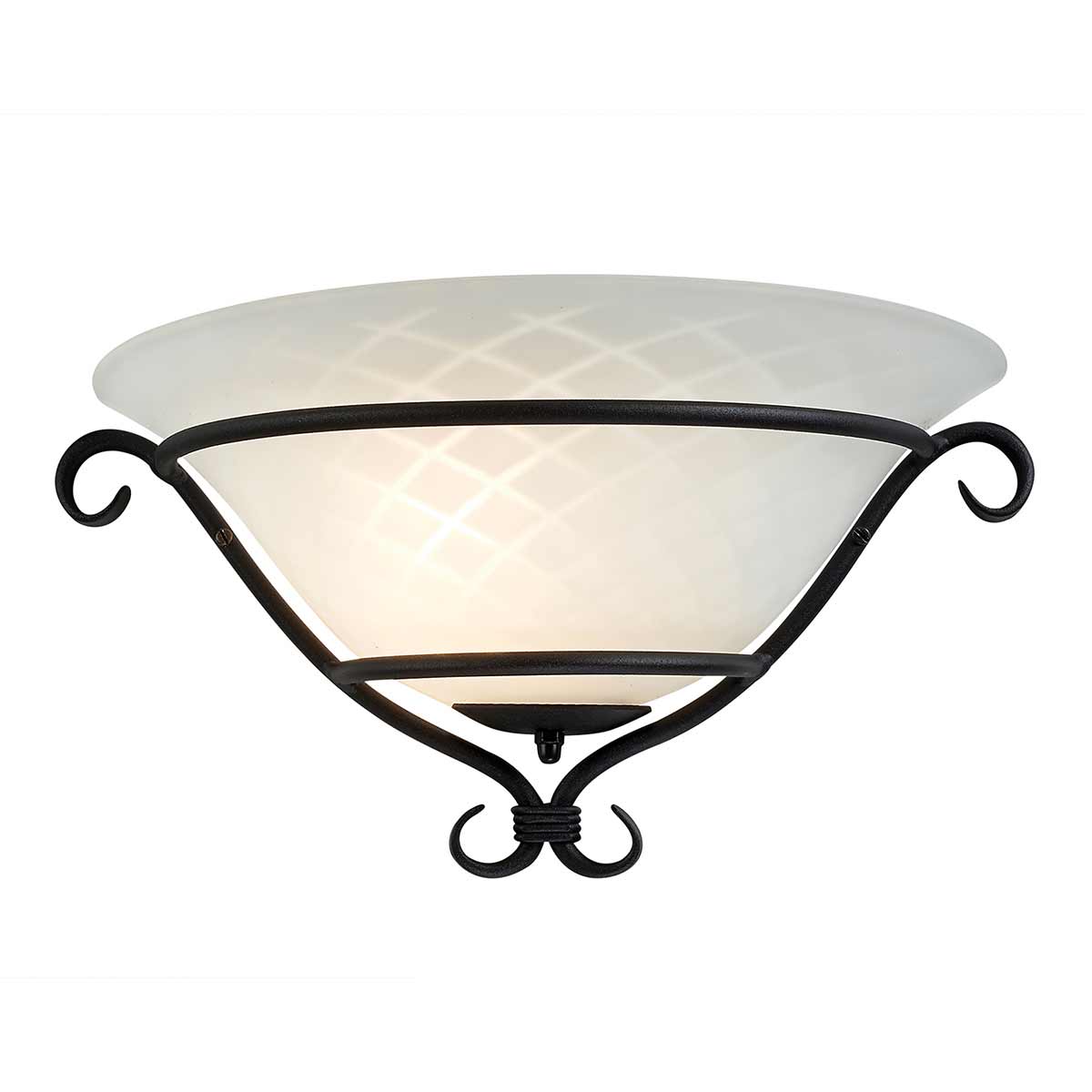 Elstead Torchiere Wandleuchte Schwarz