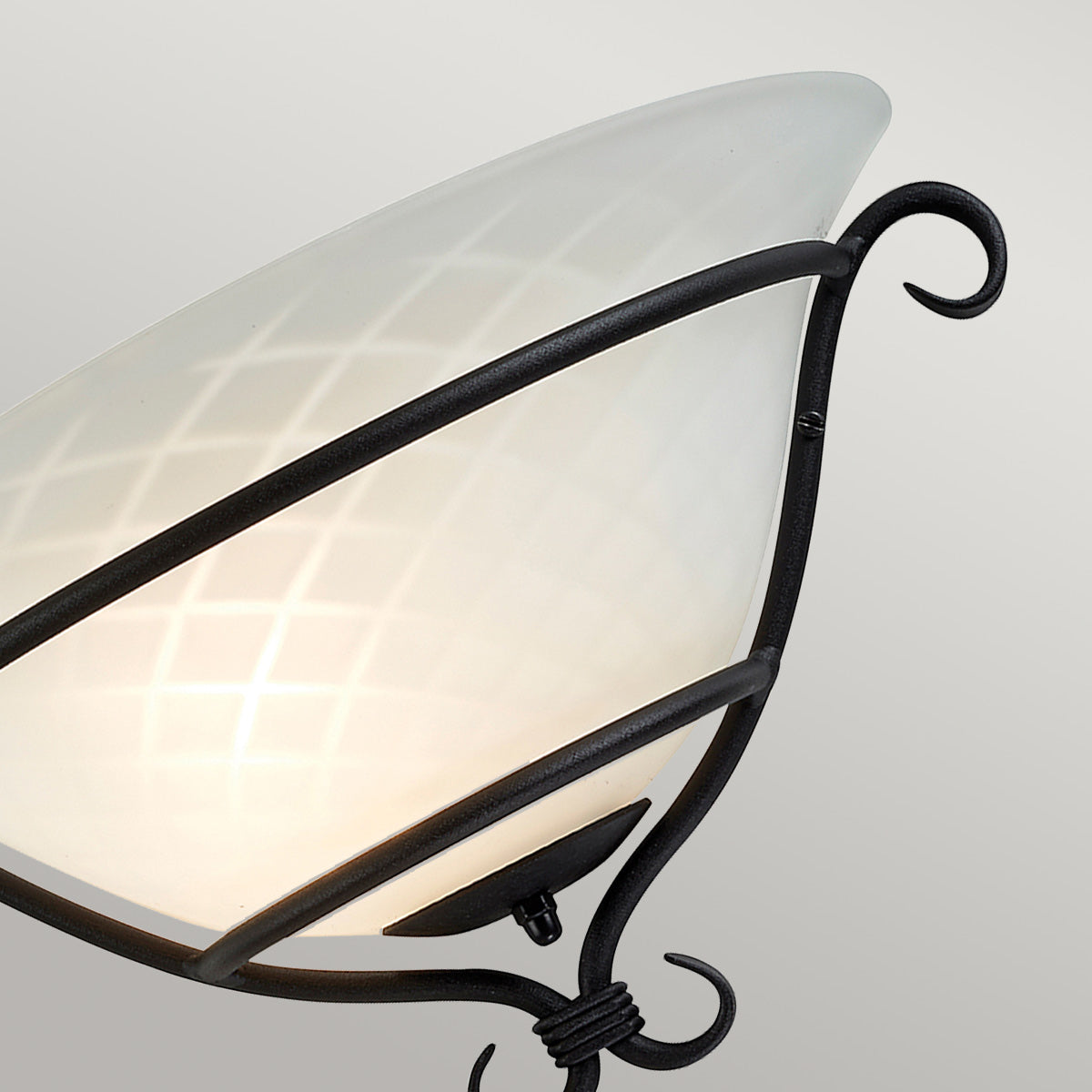 Elstead Torchiere Wandleuchte Schwarz – Detailansicht