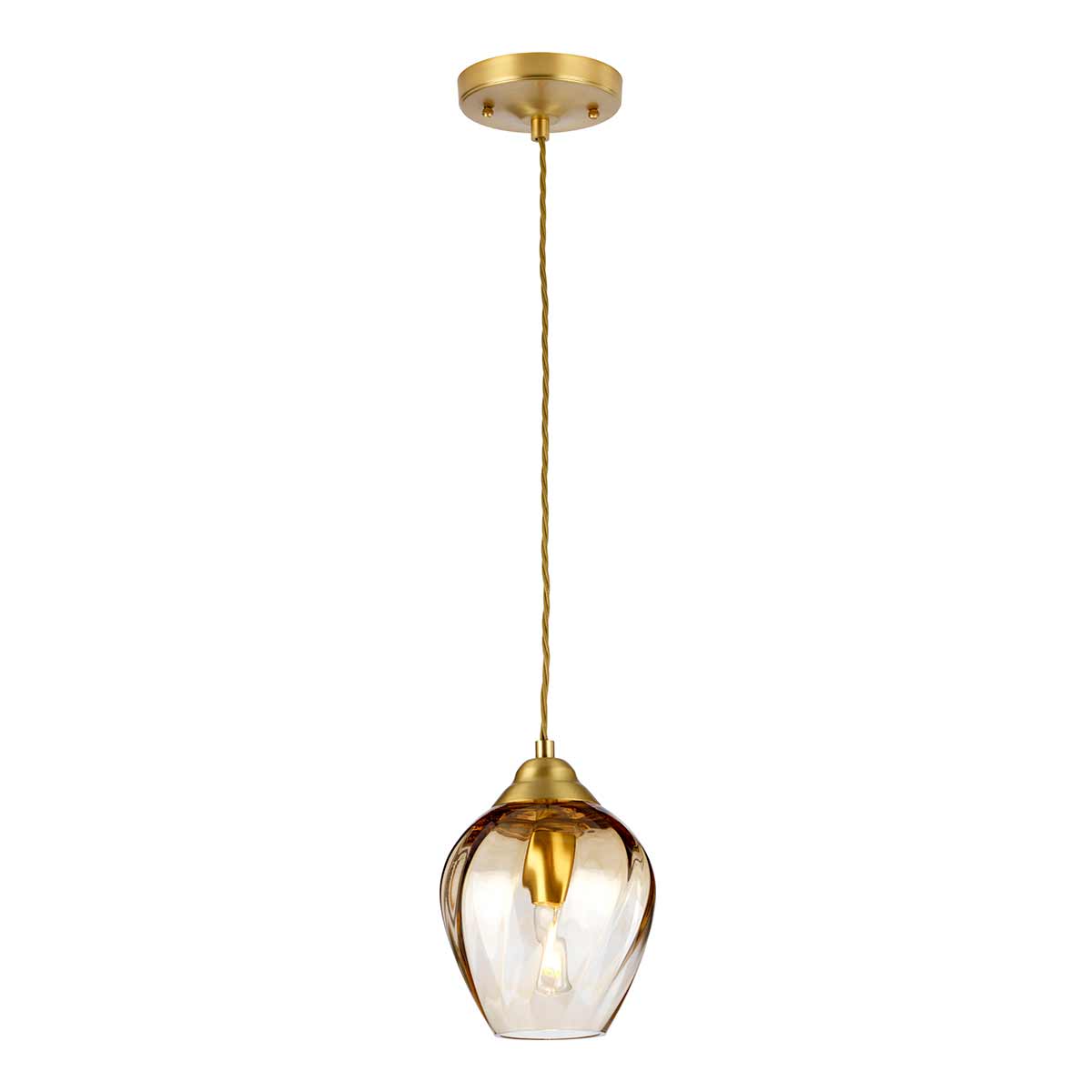 Elstead Tiber Pendelleuchte Messing