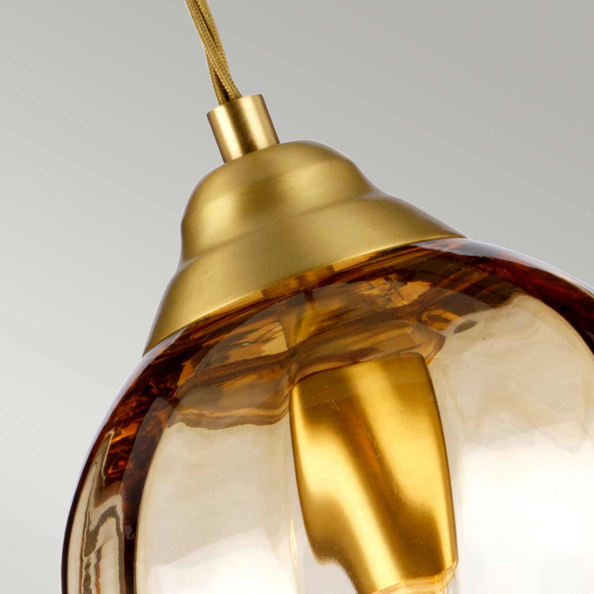 Elstead Tiber Pendelleuchte Messing – Detailansicht 2