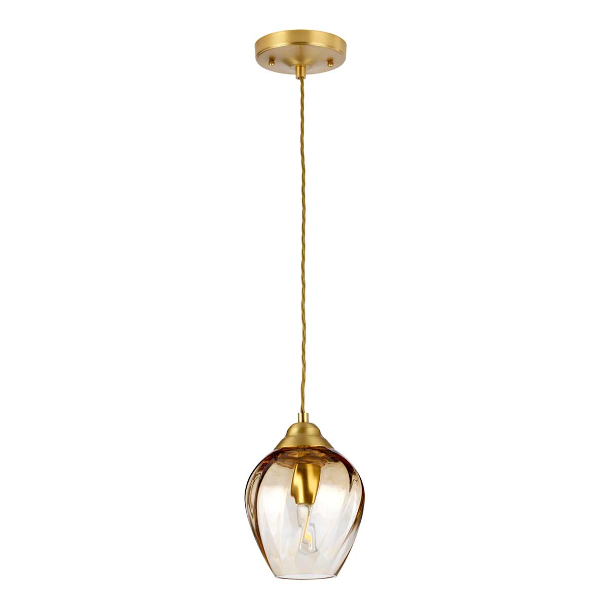 Elstead Tiber Pendelleuchte Messing – Wohnambiente