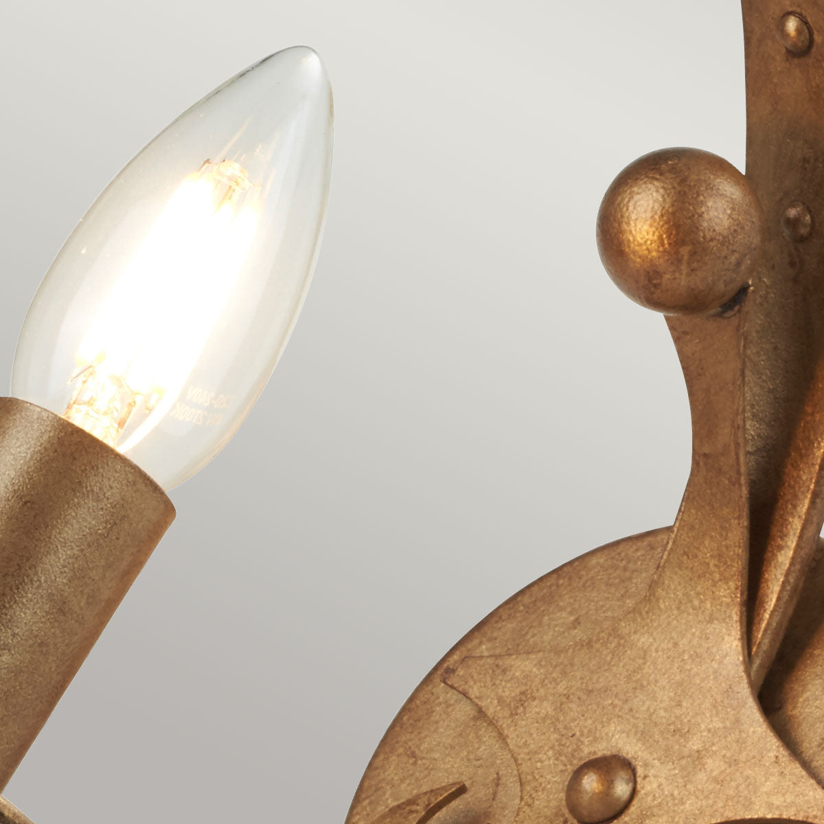 Elstead Windsor Wandleuchte Gold – Detailansicht