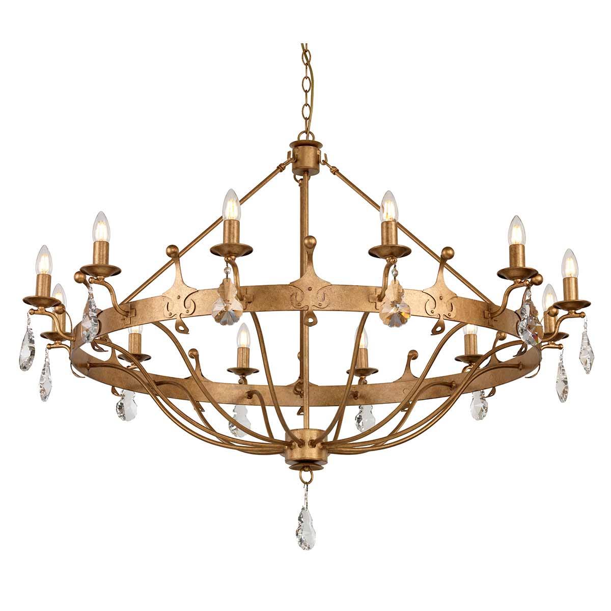 Elstead Windsor Kronleuchter Gold