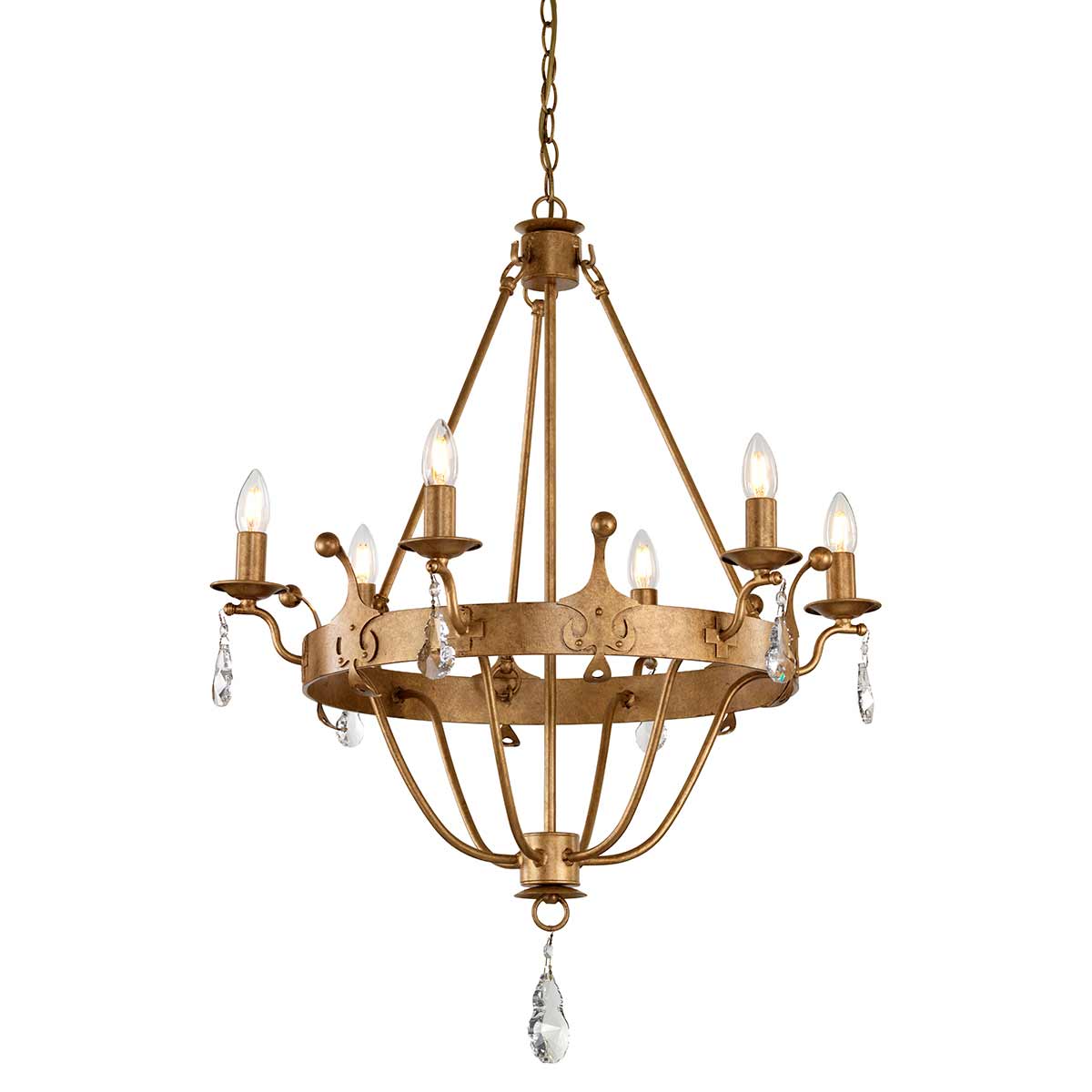 Elstead Windsor Kronleuchter Gold