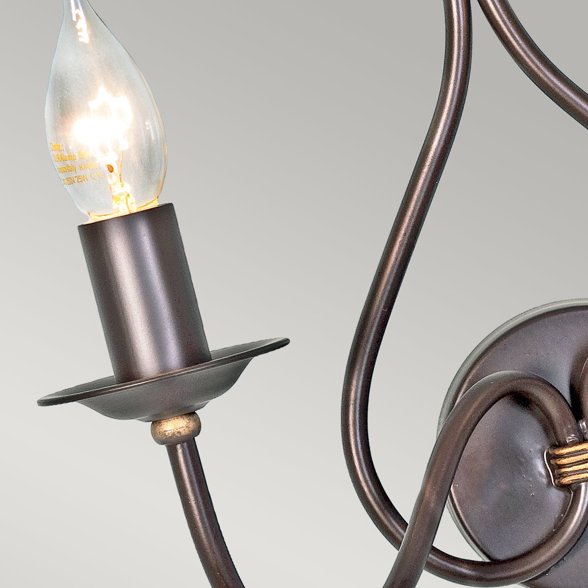 Elstead Windermere Wandleuchte Gold – Detailansicht