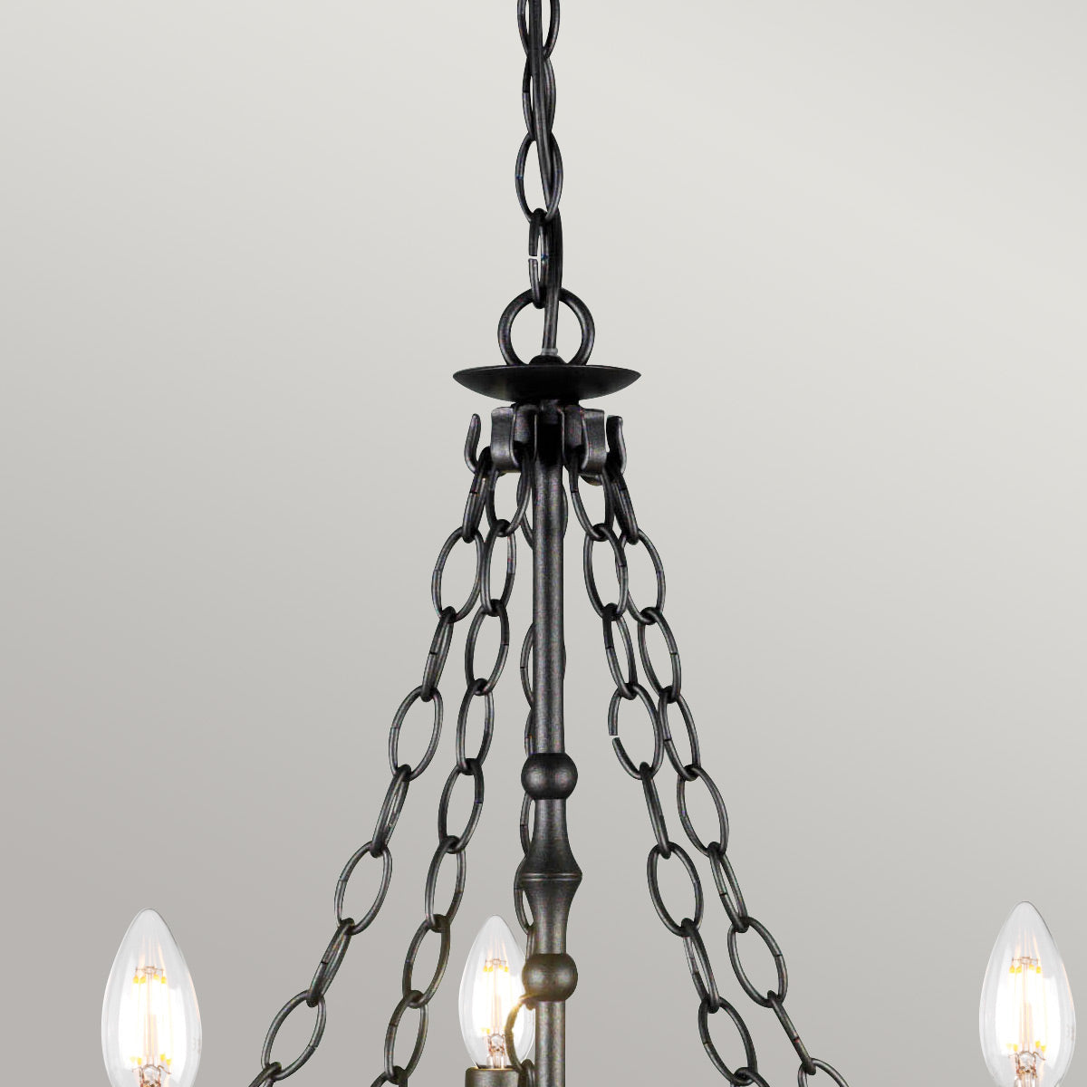 Elstead Warwick Kronleuchter Graphit, Schwarz – Wohnambiente