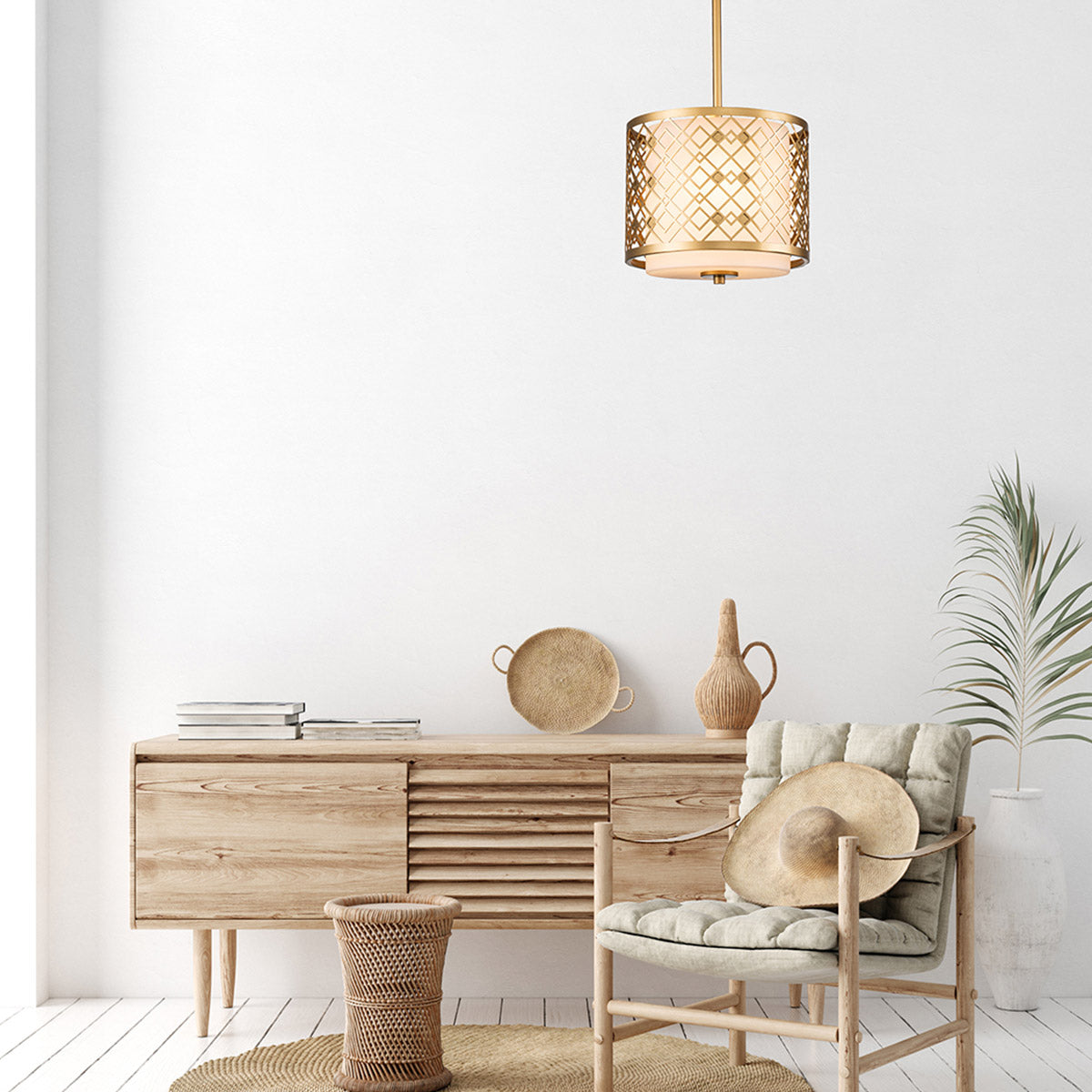 Elstead Ziggy Pendelleuchte Gold – Detailansicht 4