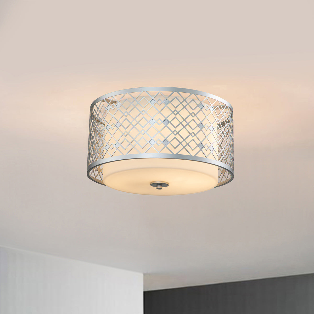 Elstead Ziggy Deckenleuchte Silber – Detailansicht 4